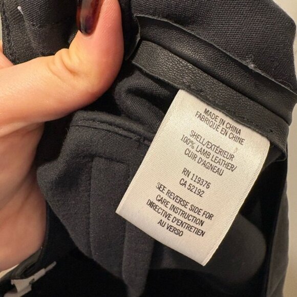 HELMUT LANG LAMB LEATHER PANTS - Size 8 - Picture 7 of 13